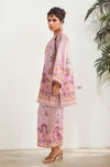 Pastel Lilac Mughal Art Print Tunic Set