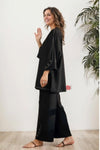 Elegant Black Embroidered Co - Ord Set - Navvi.in