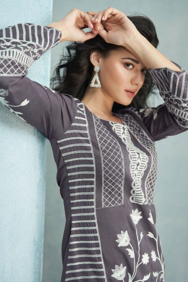 Embroidered Co - ord Set - Navvi.in
