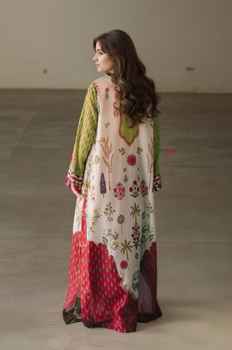 Elegant Garden Inspired Kurta With Pants