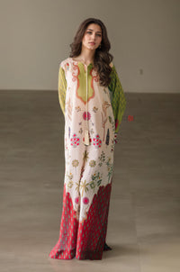 Elegant Garden Inspired Kurta With Pants