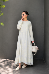Celestial Motif A-Line Maxi Dress