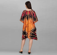 Fire Element Kaftan Dress - Navvi.in