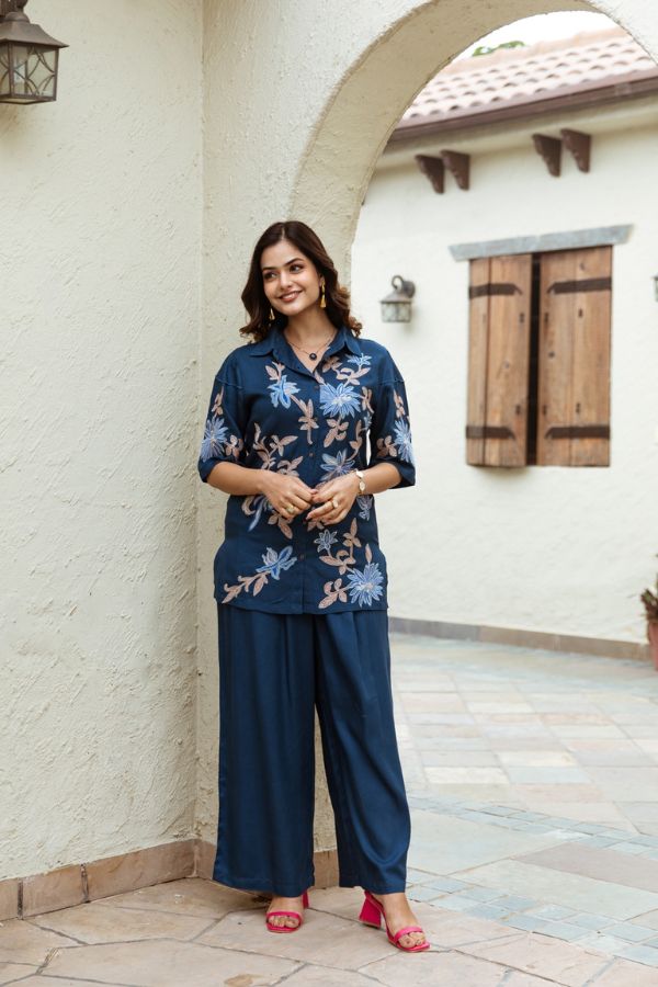 Floral Delight Co - ord Set - Navvi.in