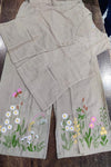 Floral Embroidery Cotton Co - Ord Set - Navvi.in