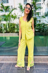 Floral Embroidery Cotton Co - Ord Set - Navvi.in