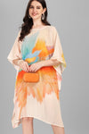 Floral Print Kaftan Dress - Navvi.in