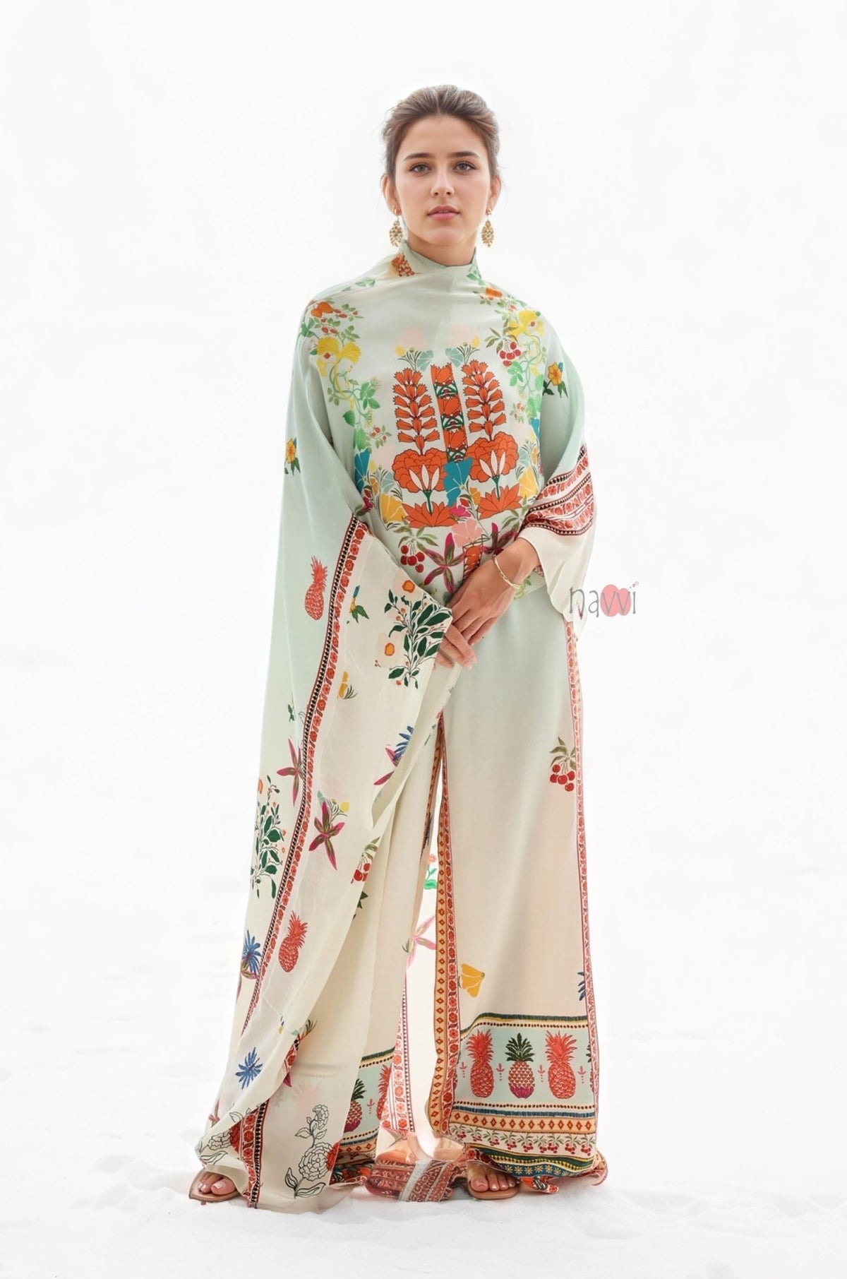 Fruity Florals Lawn Suit - Navvi.in