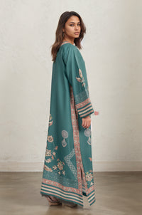 Festive Glam Teal Kurta Dress