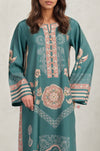 Festive Glam Teal Kurta Dress