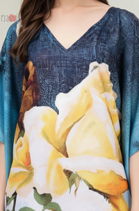 Rayon Printed Indo Western Multi Color dress - Navvi.in
