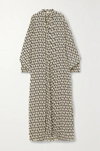 Geometric Printed Long Kaftan (2 Colours) - Navvi.in