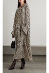 Geometric Printed Long Kaftan (2 Colours) - Navvi.in
