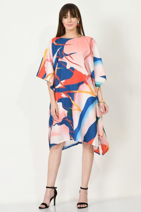Geometric Short Kaftan - Navvi.in