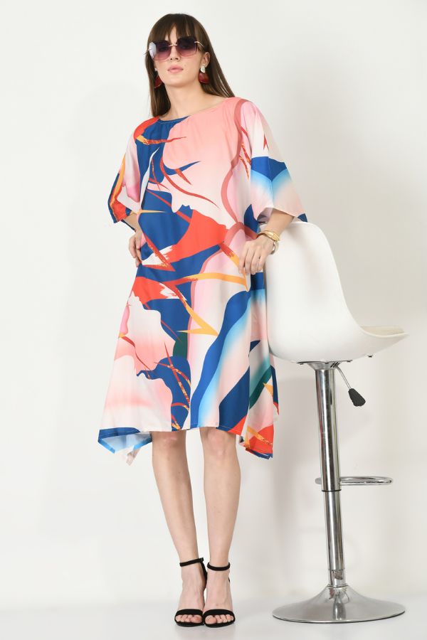 Geometric Short Kaftan - Navvi.in