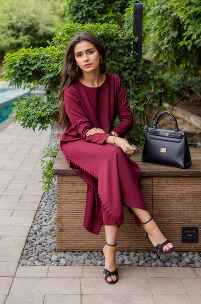 Blush Nude Straight Kurta Pant Set