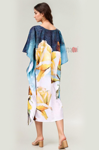 Rayon Printed Indo Western Multi Color dress - Navvi.in