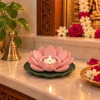Lotus Shaped Tealight Candle Holder for Home Decor