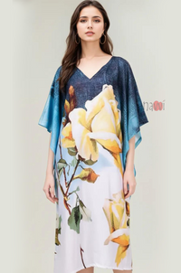 Rayon Printed Indo Western Multi Color dress - Navvi.in