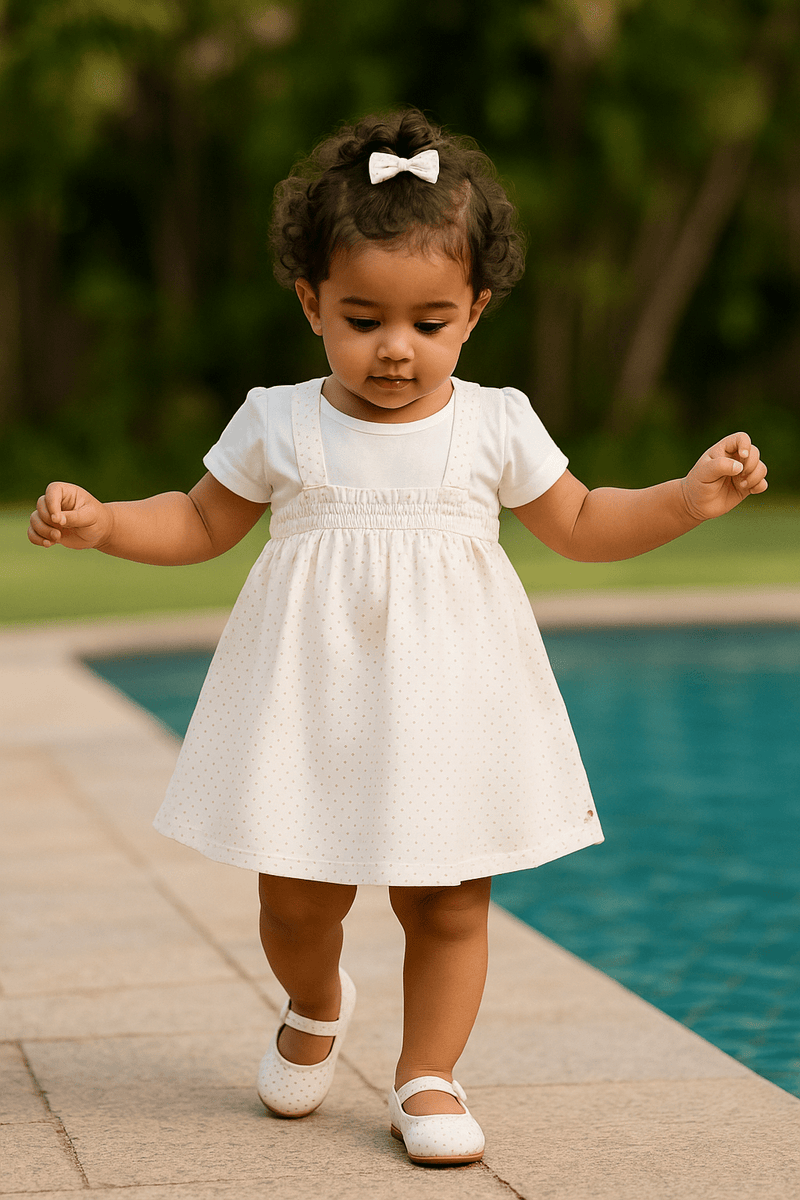 Girls Light Summer Cotton Frock - Navvi.in