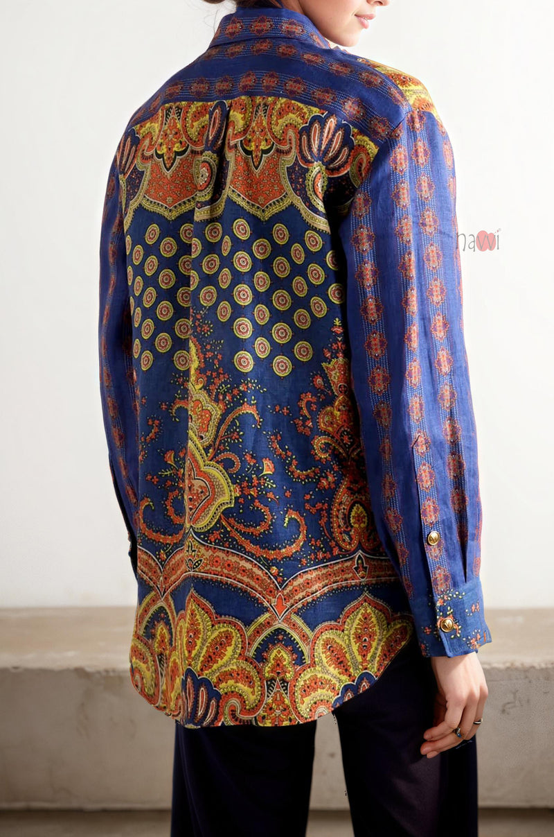 Retro Luxe Printed Shirt