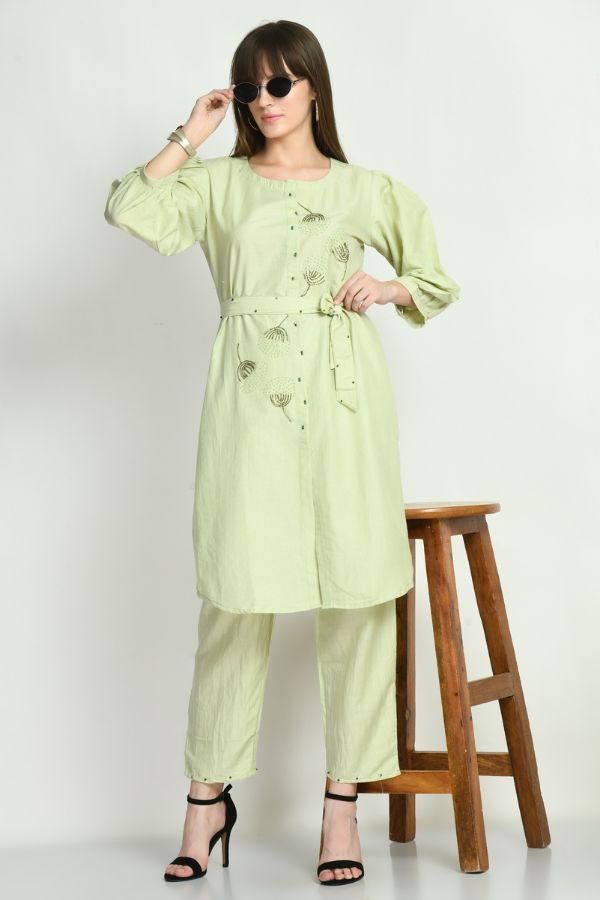 Green Hand Work Coord Set - Navvi.in