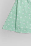 Green Summer Cotton Frock - Navvi.in