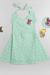 Green Summer Cotton Frock - Navvi.in