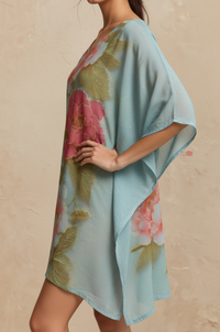 Mint Bloom Floral Kaftan Dress – Breezy Summer Chic
