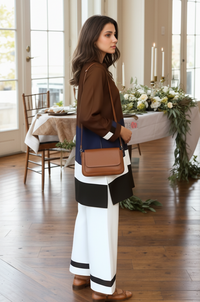 Pure Viscose Designer Colorblocked Kurta Pant Ensemble