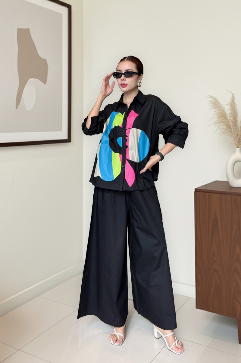 Contemporary Contrast Panel Co-ord Set