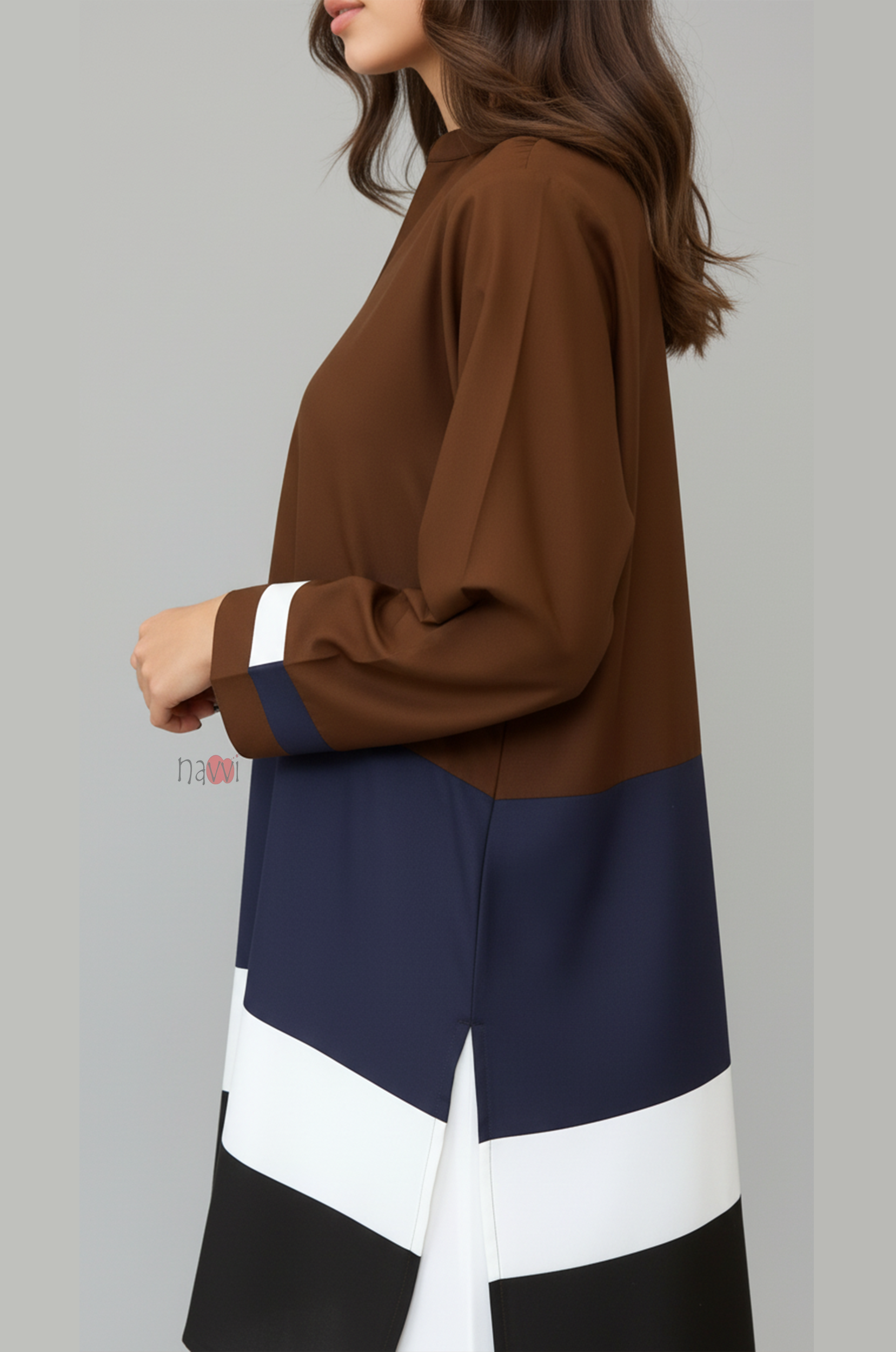 Pure Viscose Designer Colorblocked Kurta Pant Ensemble