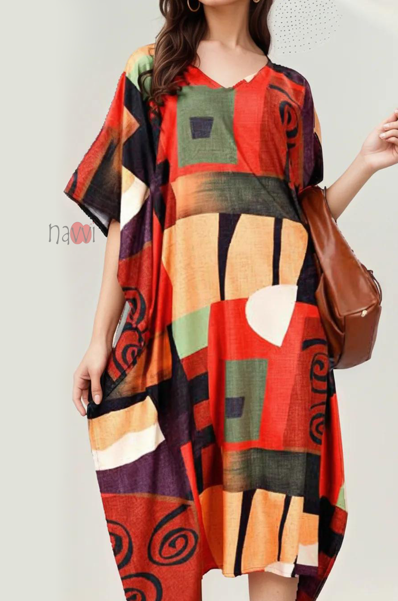 Rayon Printed Multi Color Casual Wear - Navvi.in