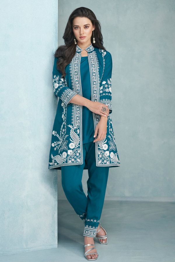Hand Embroidered Co - ord Set - Navvi.in