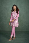 Hand Embroidery Full - Sleeves Co - ord Set - Navvi.in
