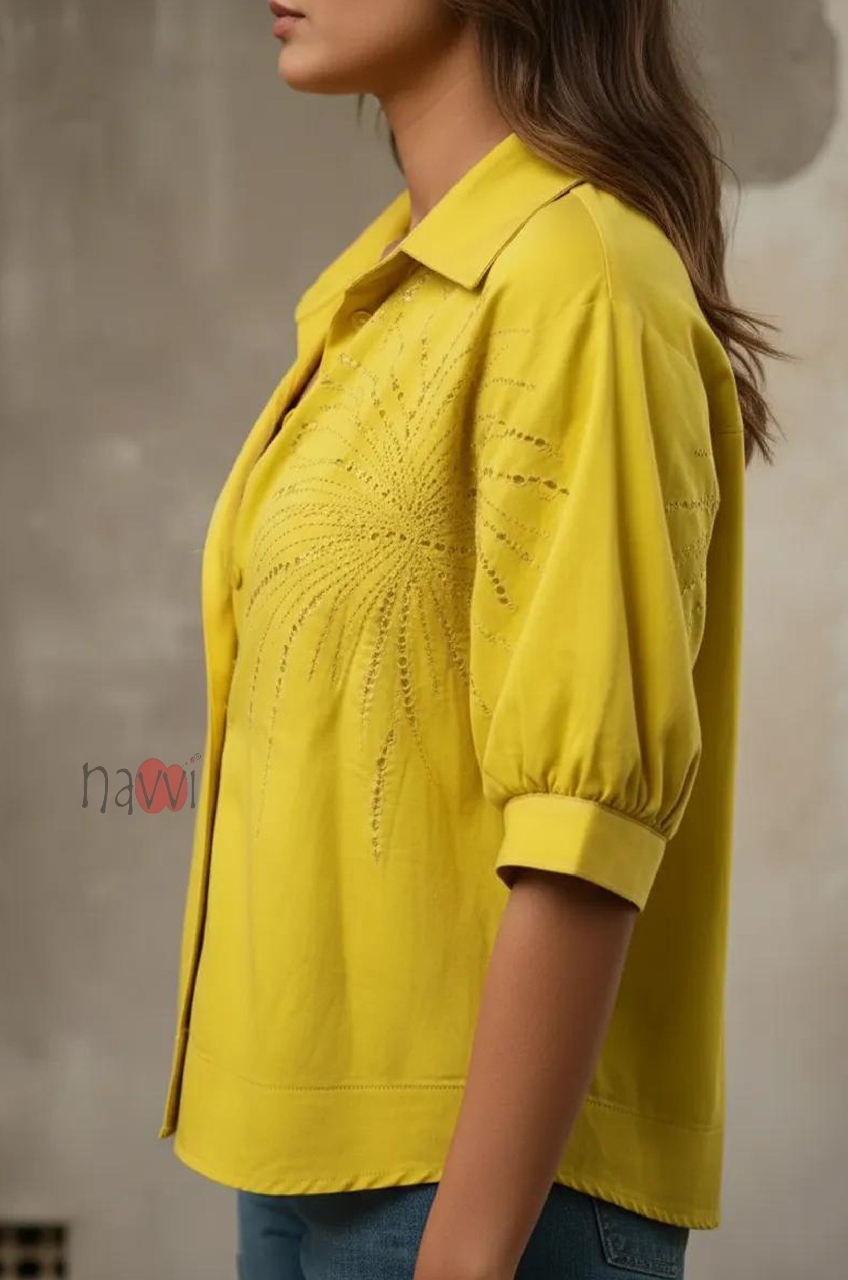Sunbeam Textured Shirt - Navvi.in