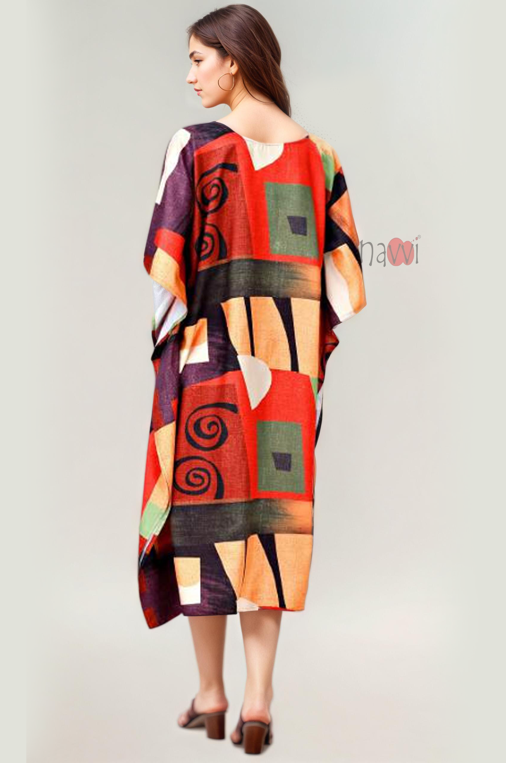 Rayon Printed Multi Color Casual Wear - Navvi.in