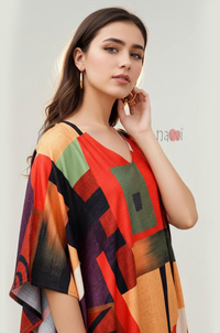 Rayon Printed Multi Color Casual Wear - Navvi.in