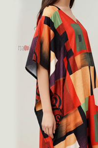 Rayon Printed Multi Color Casual Wear - Navvi.in