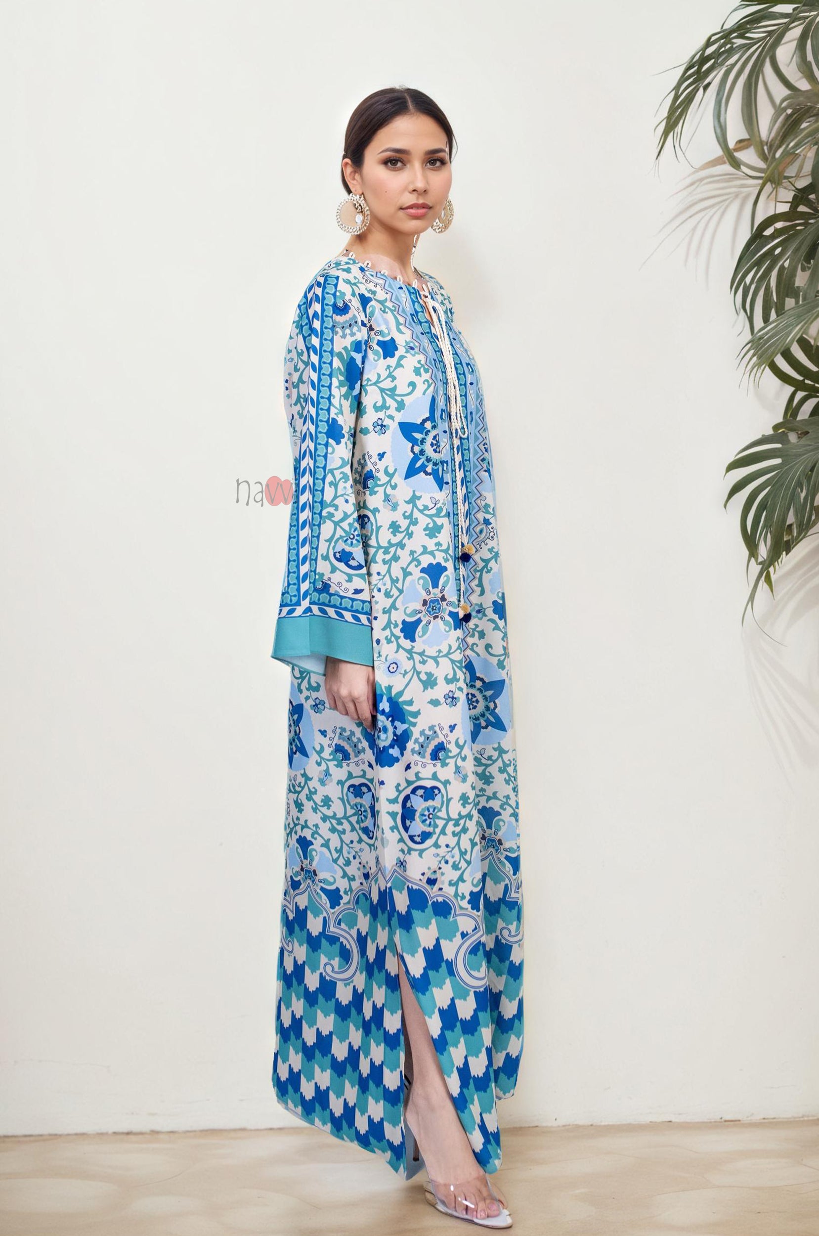Bohemian Resort Print Maxi Dress