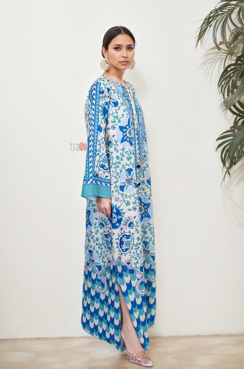 Bohemian Resort Print Maxi Dress