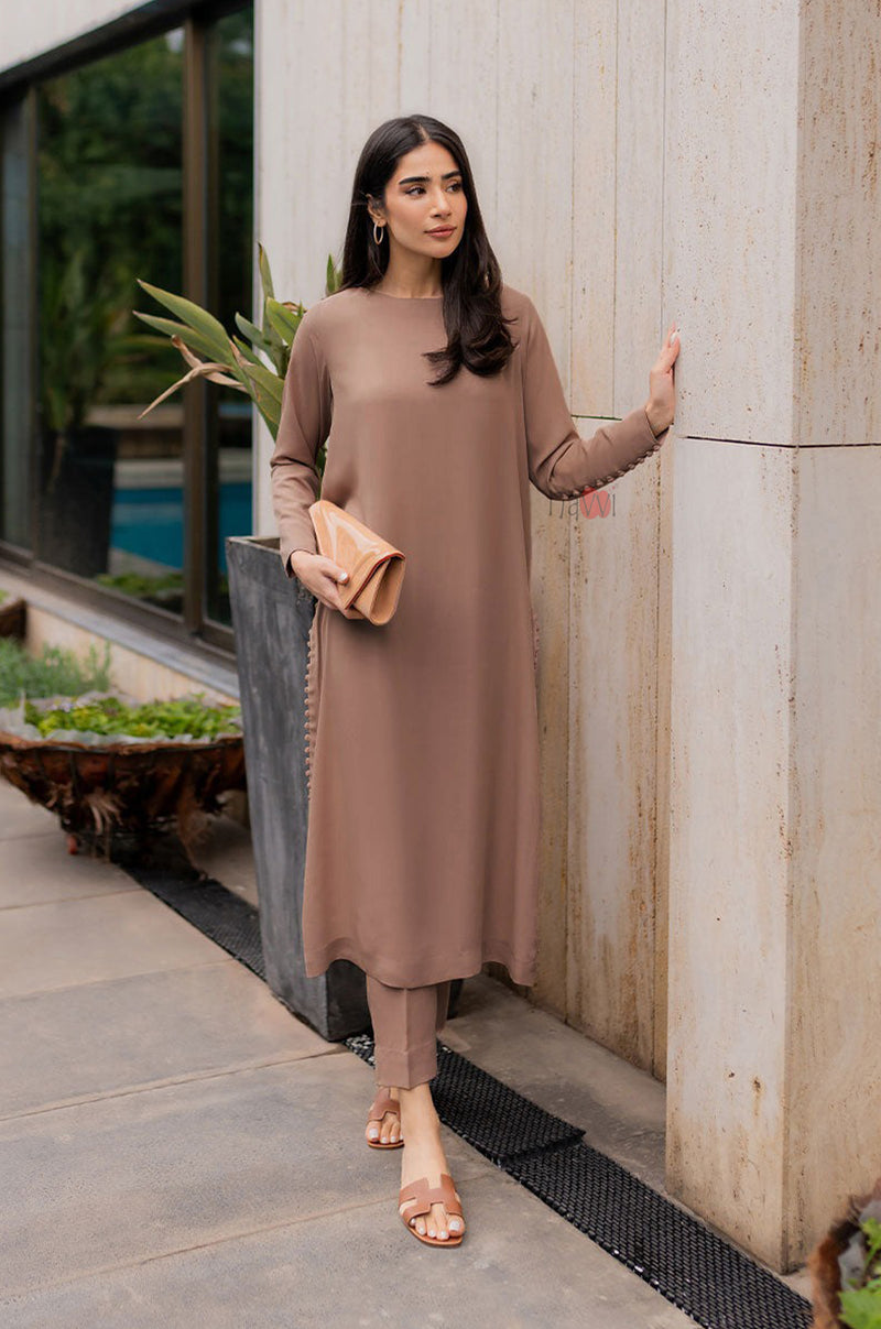 Blush Nude Straight Kurta Pant Set