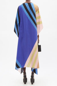Horizon Satin Silk Kaftan Dress - Navvi.in