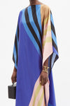 Horizon Satin Silk Kaftan Dress - Navvi.in