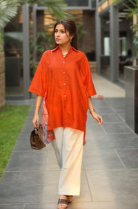 Floral Harmony Cape Shirt