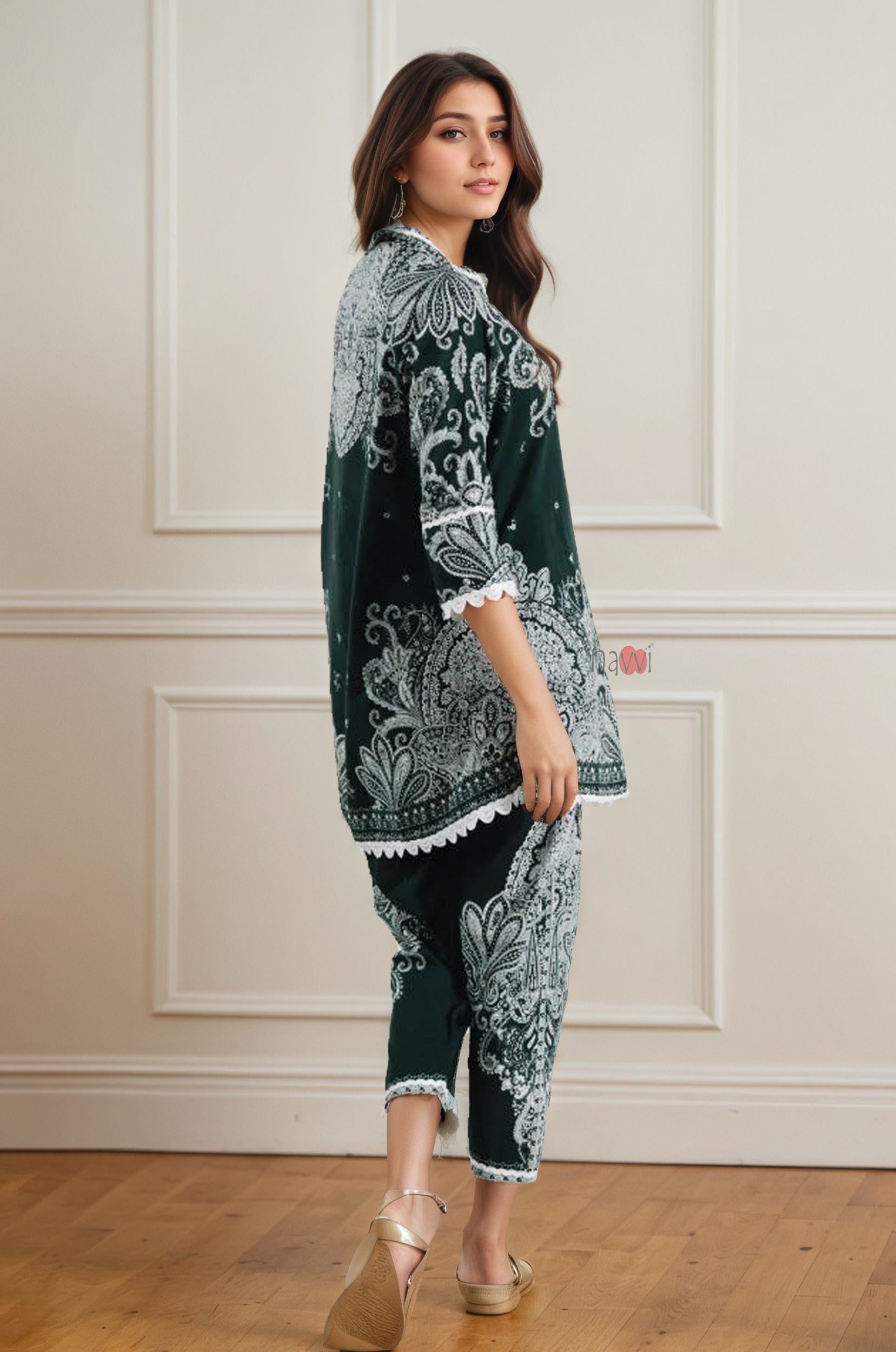 Emerald Elegance Co-ord Set