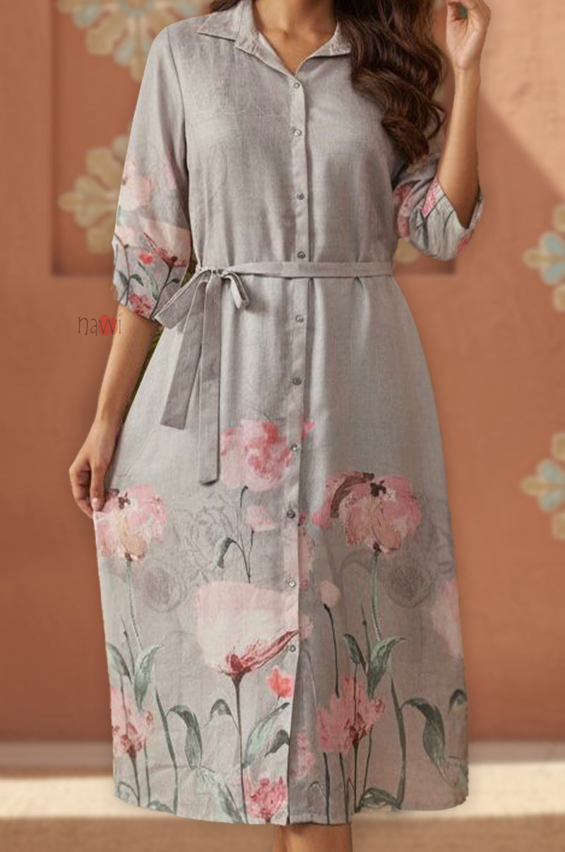 Resort Wear Relaxed Fit Shirt Dress