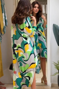 Illuminati Shirt Dress - Navvi.in