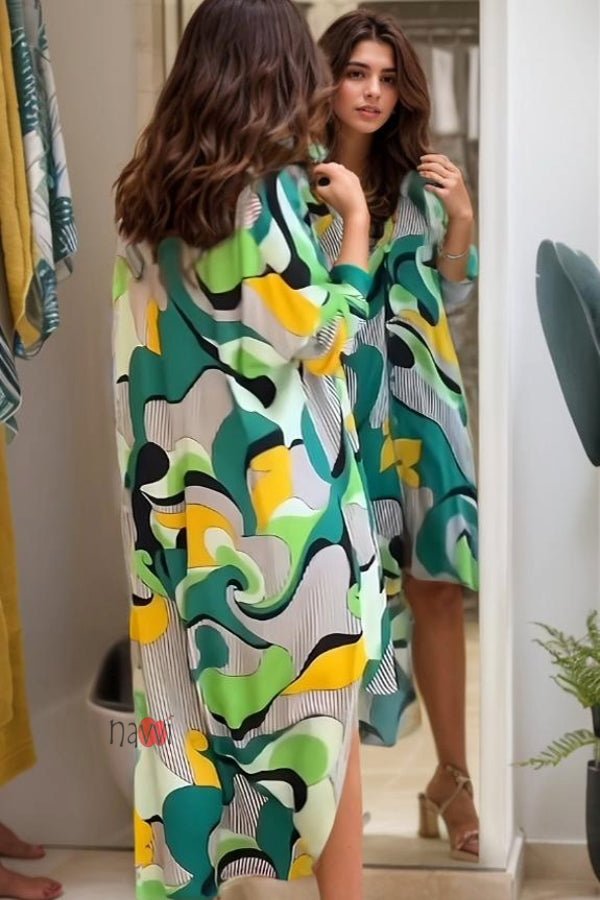 Illuminati Shirt Dress - Navvi.in