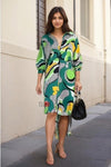 Illuminati Shirt Dress - Navvi.in